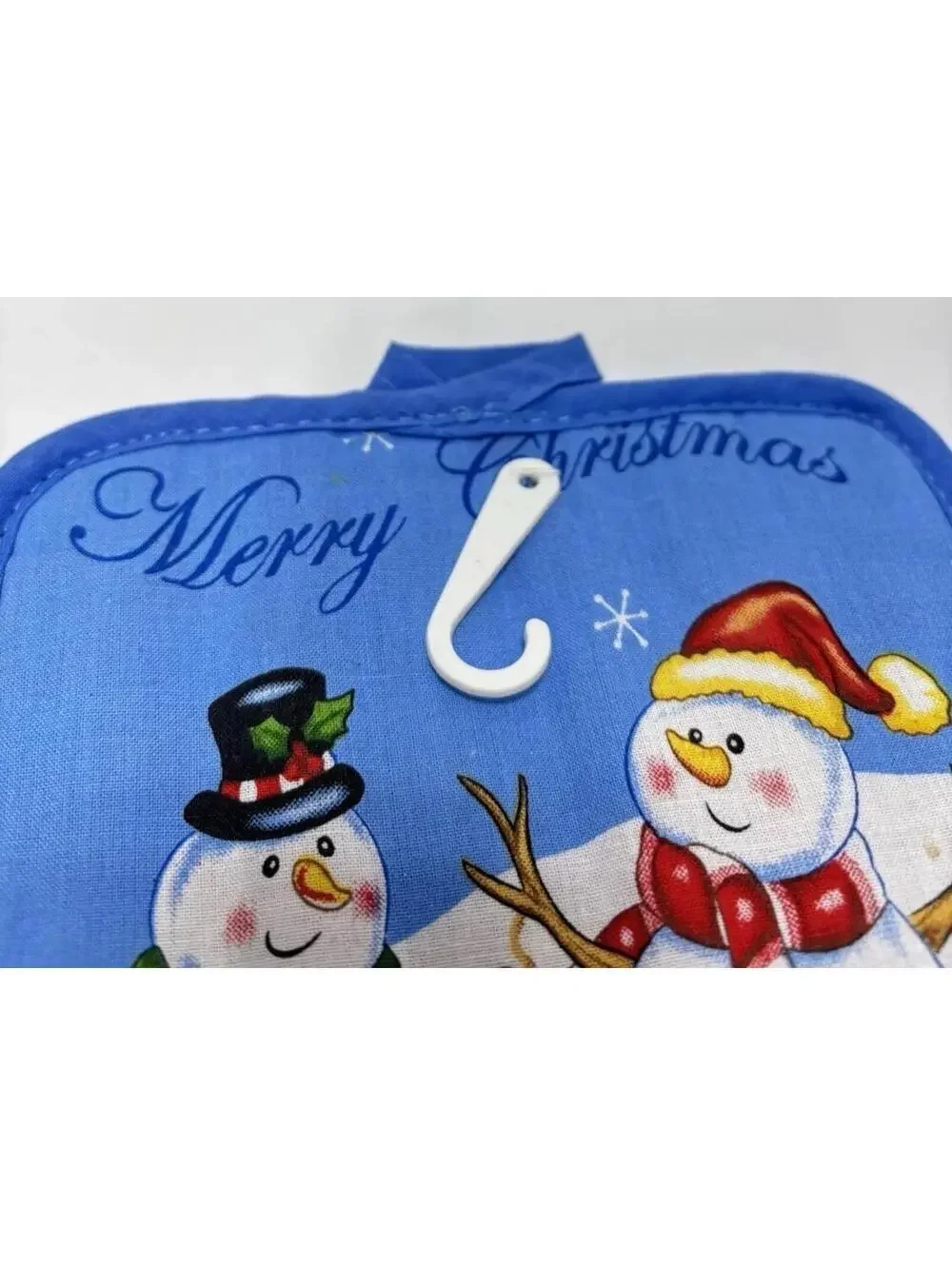 Merry Christmas 2pc Pot Holders Snowman Festive Holiday Kitchen Decor Set